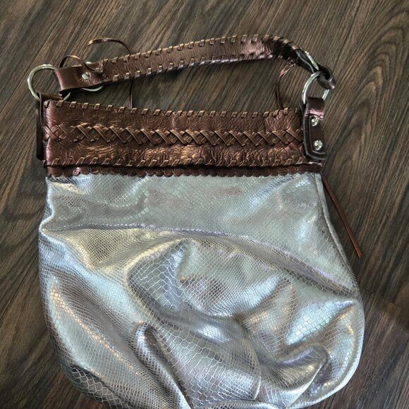 FRANCESCO BIASIA Large Bohemian Style Hobo Shoulder Bag GENUINE LEATHER - Picture 2 of 11